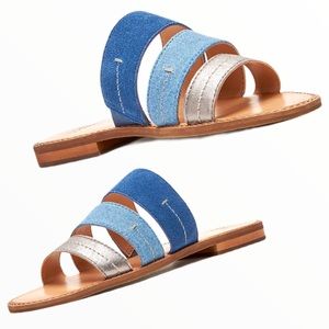 Frye Women’s Leather Strappy Blue Sandals Women's 10 NWT Frye & Co NEW Shoes